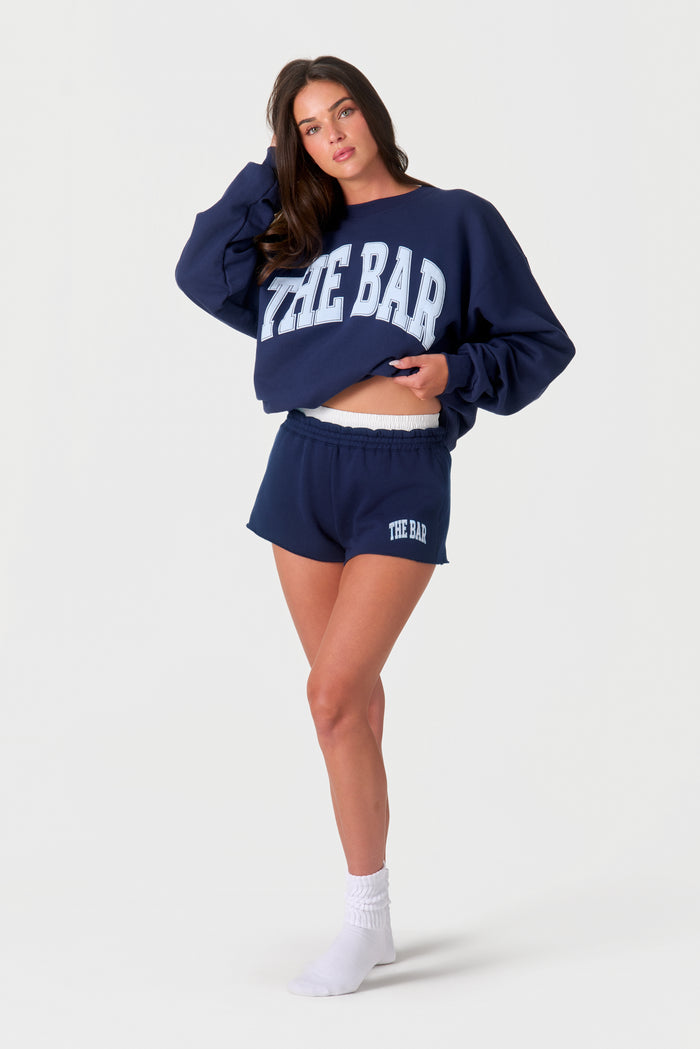 VARSITY SHORT NAVY/BABY BLUE