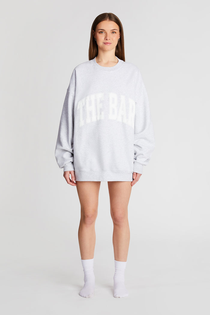 VARSITY SWEATSHIRT LT HEATHER GREY