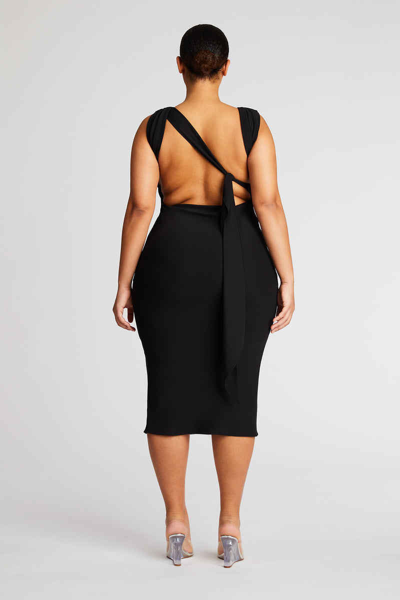 black dress red leggings Blaire main image 1
