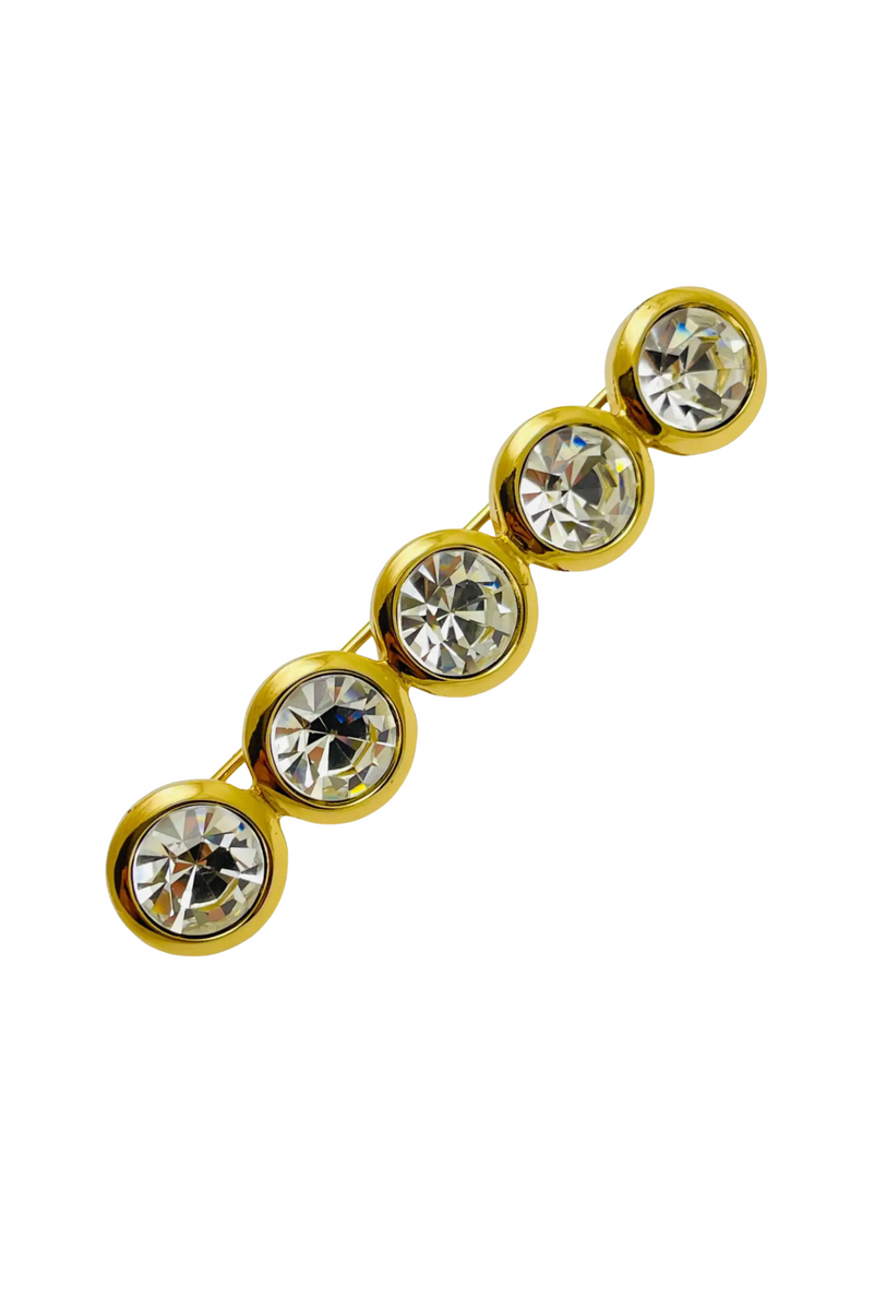 Christian Dior 1980's Vintage Gold Crystal Runway Brooch – The Bar