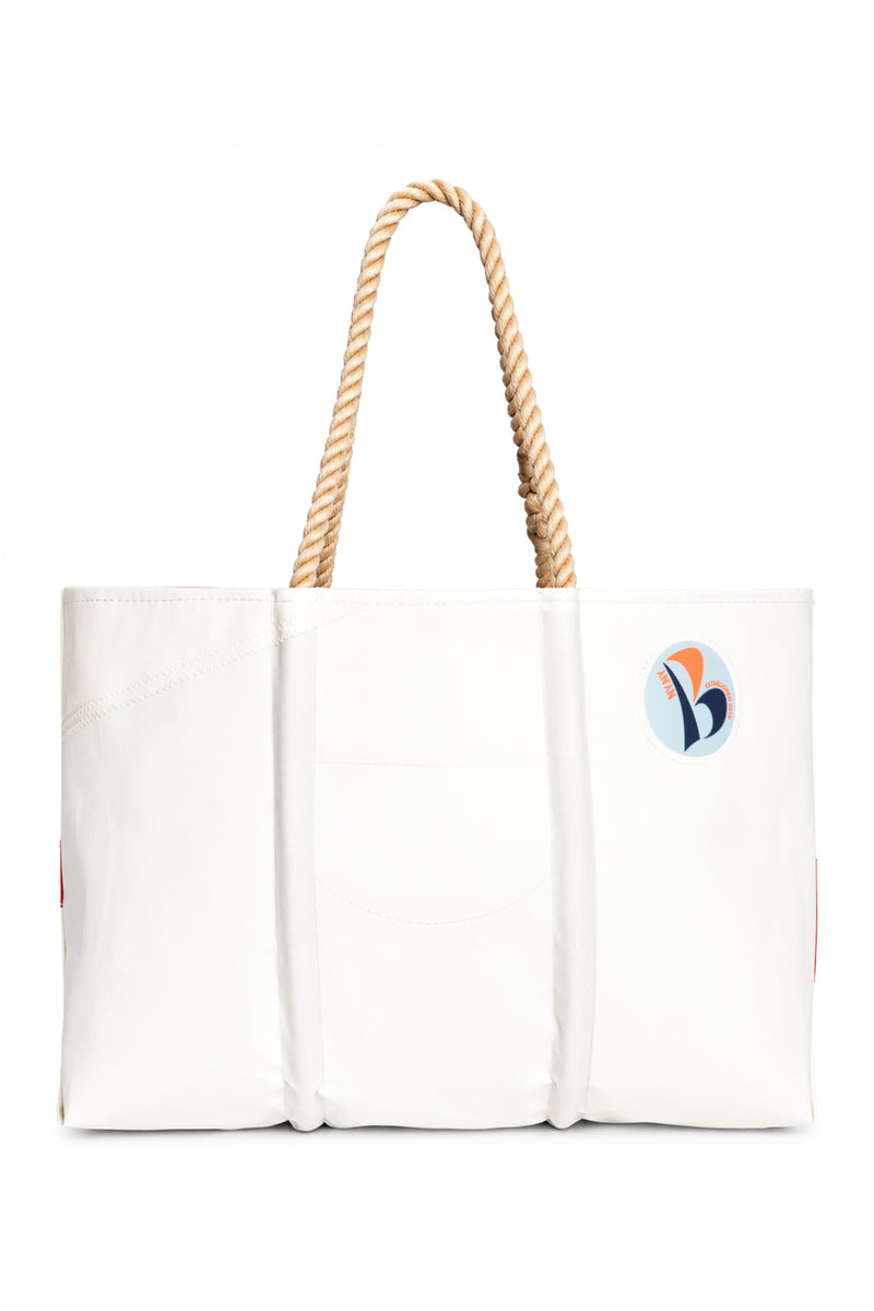 SEA BAGS MAINE FOR THE BAR LARGE CORAL/WHITE – The Bar