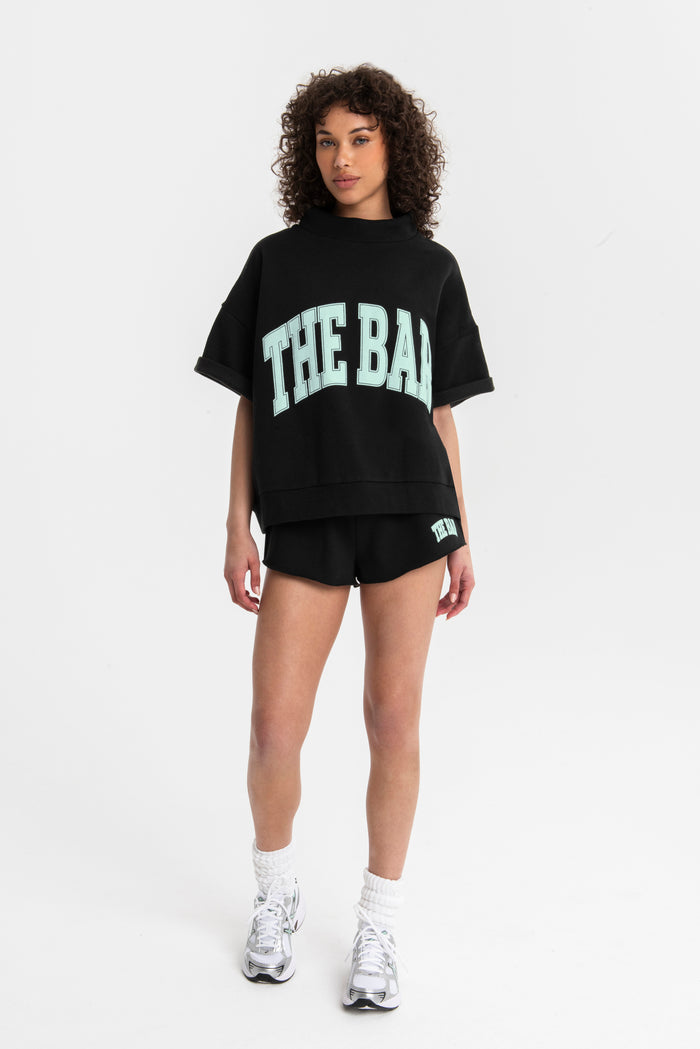 HIGHNECK SHORT SLEEVE BLACK/MINT