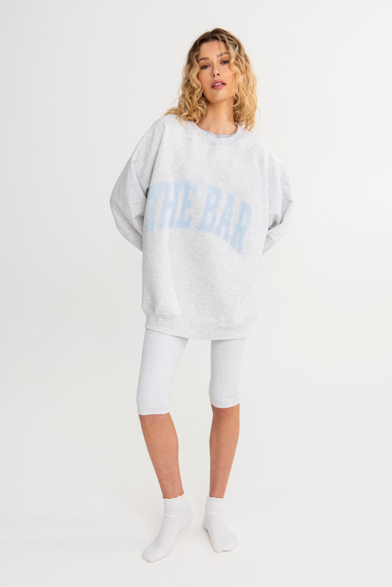 INSIDE OUT REVERSIBLE SWEATSHIRT - WHITE / IRIS – The Bar