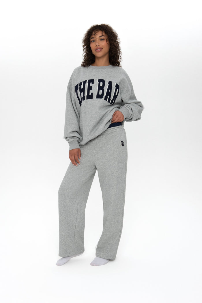 DOUBLE WAISTBAND SWEATPANT CEMENT