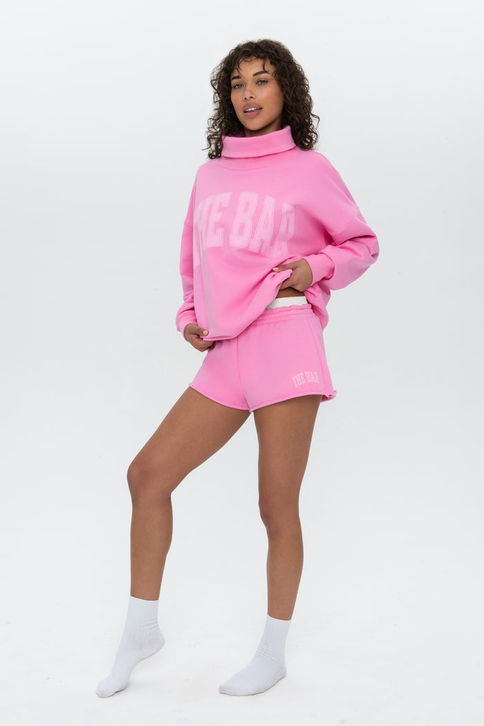 DOUBLE WAISTBAND SHORT BUBBLEGUM PINK