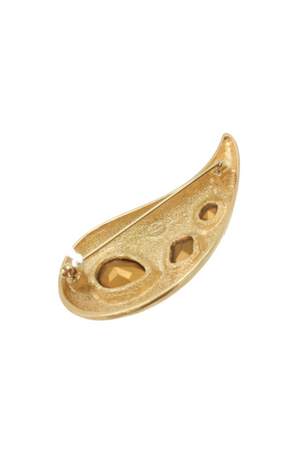 
                  
                    Load image into Gallery viewer, Givenchy  1990&amp;#39;s Vintage Gold and Crystal Brooch
                  
                