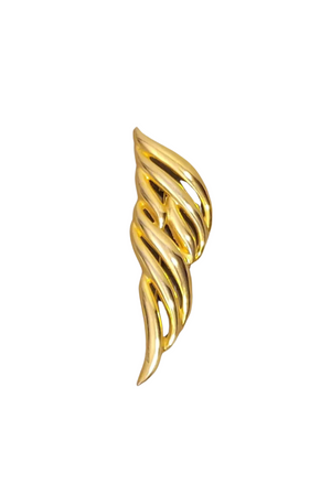 
                  
                    Load image into Gallery viewer, Givenchy Vintage Gold Tone Abstract Wing Brooch
                  
                