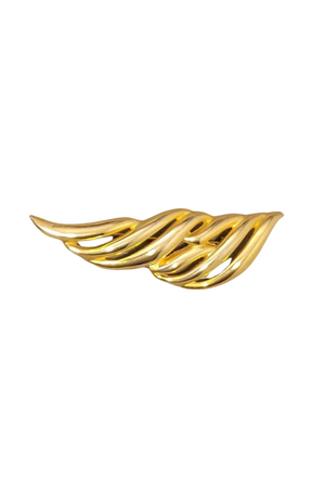 
                  
                    Load image into Gallery viewer, Givenchy Vintage Gold Tone Abstract Wing Brooch
                  
                