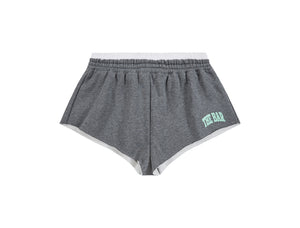 VARSITY SHORTS DARK HEATHER GREY/MINT – The Bar