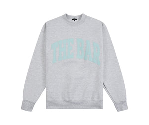 VARSITY SWEATSHIRT LT HEATHER GREY/MINT – The Bar