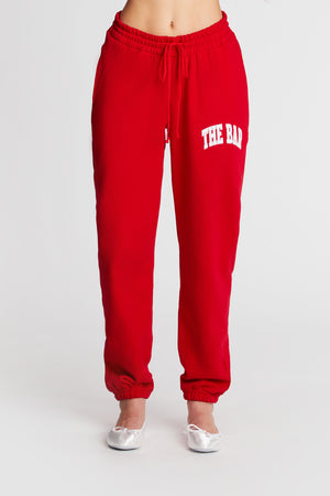 
                  
                    Load image into Gallery viewer, VARSITY SWEATPANTS RUBY/WHITE
                  
                