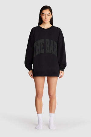 
                  
                    Load image into Gallery viewer, VARSITY SWEATSHIRT BLACK
                  
                