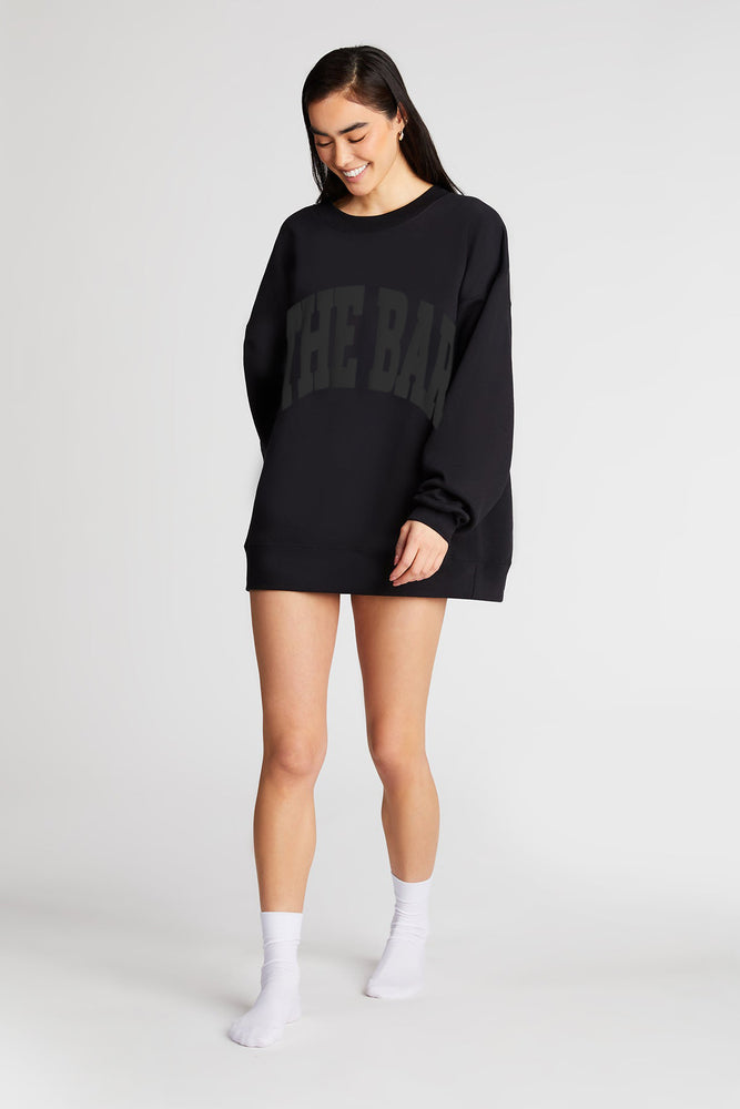 
                  
                    Load image into Gallery viewer, VARSITY SWEATSHIRT BLACK
                  
                