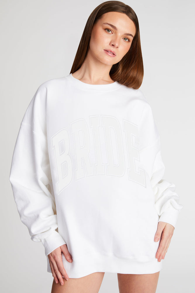 
                  
                    Load image into Gallery viewer, BRIDE SWEATSHIRT WHITE
                  
                