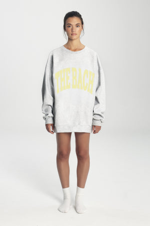 
                  
                    Load image into Gallery viewer, THE BACH SWEATSHIRT LT HEATHER GREY / LEMON
                  
                