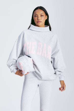 
                  
                    Load image into Gallery viewer, VARSITY POUCH LT HEATHER GREY/PINK
                  
                