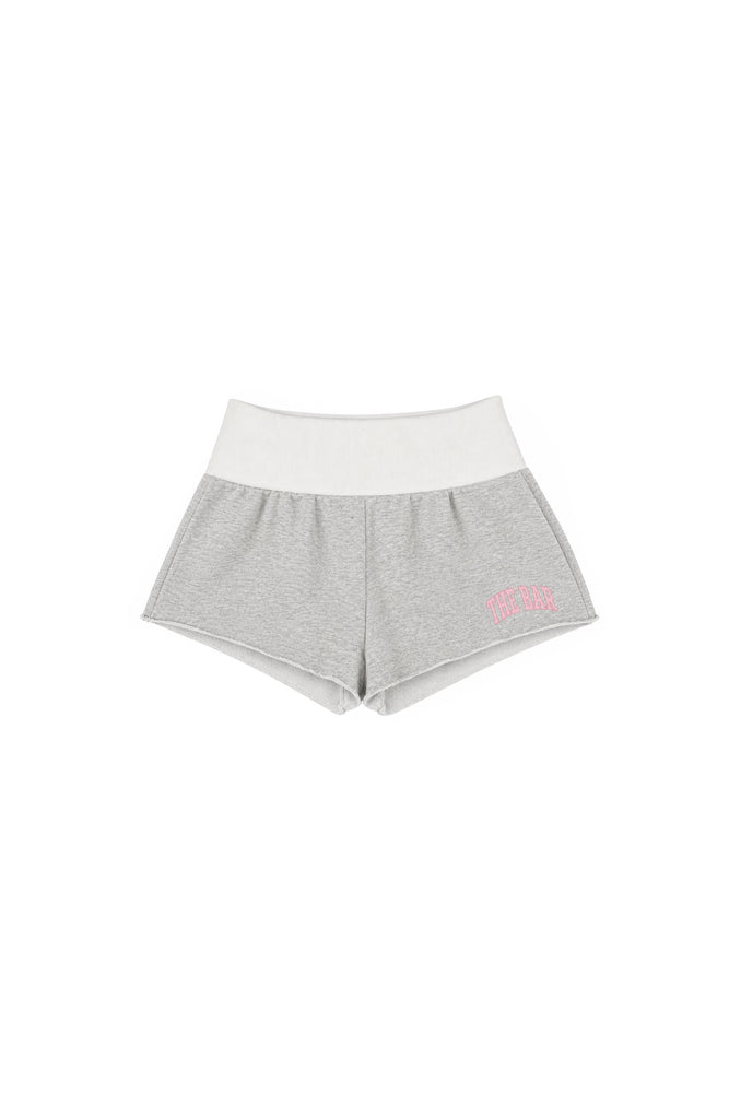 FOLD OVER SHORT LT HEATHER GREY / PEONY – The Bar