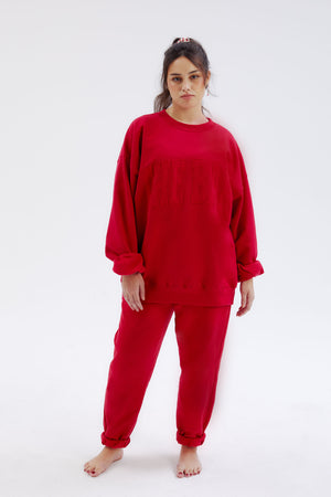 
                  
                    Load image into Gallery viewer, HERITAGE SWEATPANTS RUBY
                  
                