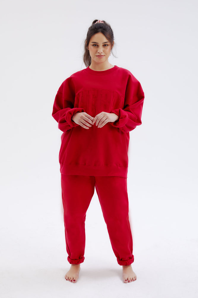 
                  
                    Load image into Gallery viewer, HERITAGE SWEATPANTS RUBY
                  
                