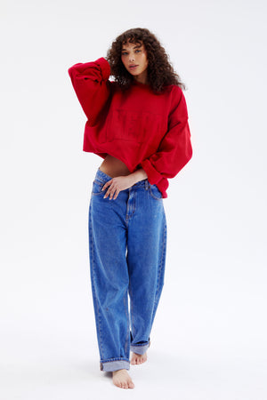 
                  
                    Load image into Gallery viewer, HERITAGE SWEATSHIRT RUBY
                  
                