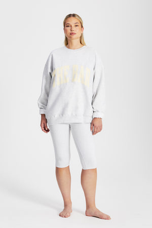 
                  
                    Load image into Gallery viewer, INSIDE OUT VARSITY LT HEATHER GREY
                  
                