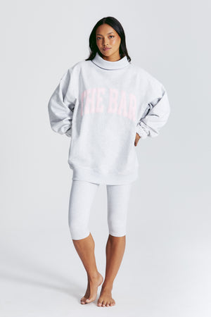 
                  
                    Load image into Gallery viewer, BROOKE CAPRI LEGGING LT HEATHER GREY/ BLUSH
                  
                
