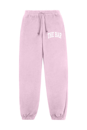 
                  
                    Load image into Gallery viewer, VARSITY SWEATPANTS BLUSH/WHITE
                  
                