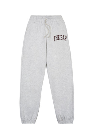 
                  
                    Load image into Gallery viewer, VARSITY SWEATPANTS LT HEATHER GREY/CHOCOLATE
                  
                