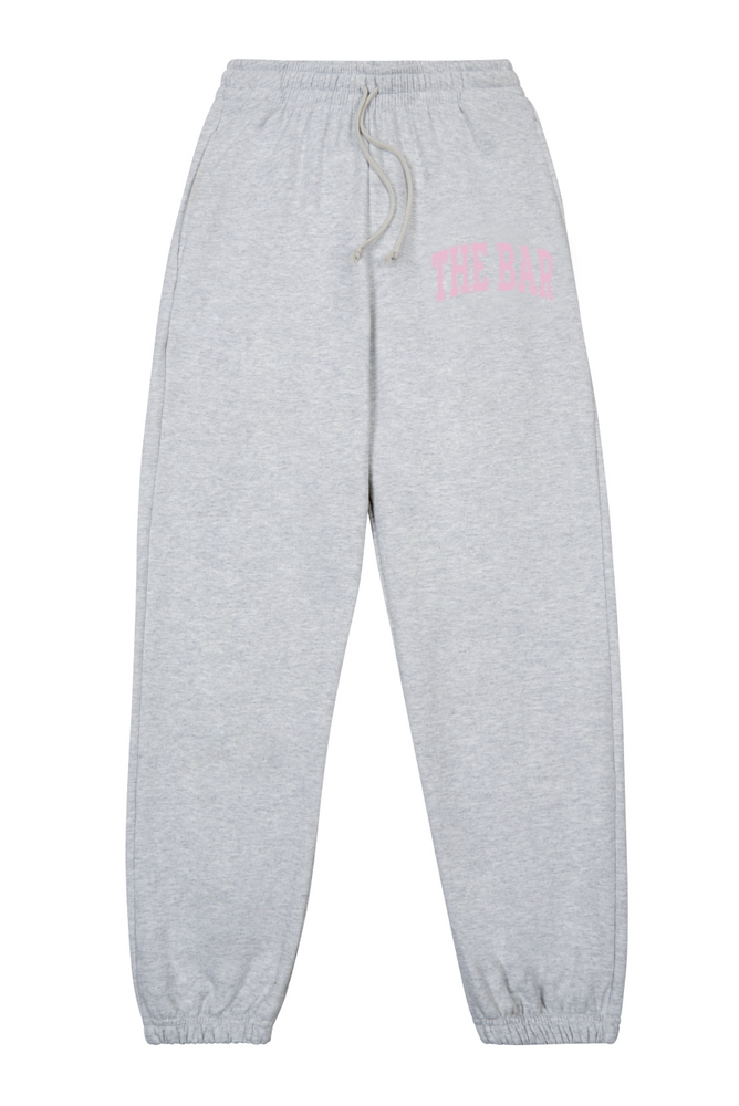 
                  
                    Load image into Gallery viewer, VARSITY SWEATPANTS LT HEATHER GREY/BLUSH
                  
                