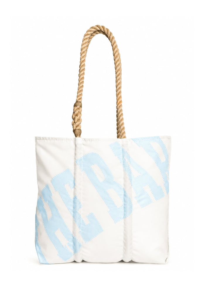 SEA BAGS MAINE FOR THE BAR MEDIUM LT BLUE/WHITE