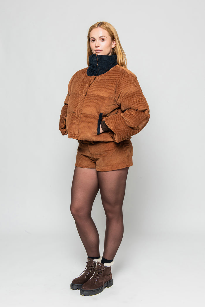 HUDSON CORDUROY PUFFER EMBER / NAVY