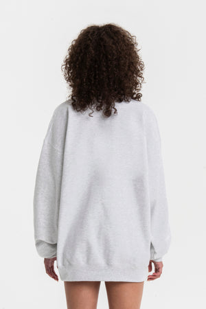 VARSITY SWEATSHIRT LT HEATHER GREY/MINT – The Bar