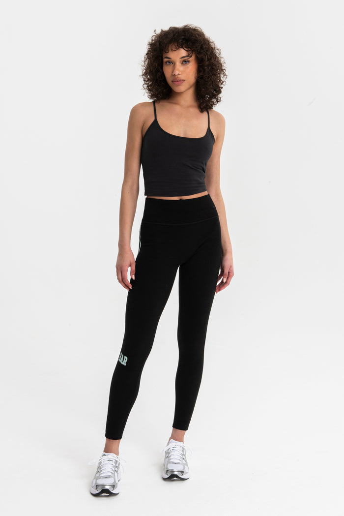 VARSITY LEGGINGS BLACK/MINT