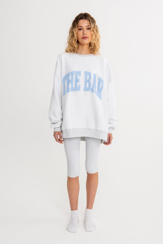 INSIDE OUT REVERSIBLE SWEATSHIRT - WHITE / IRIS – The Bar