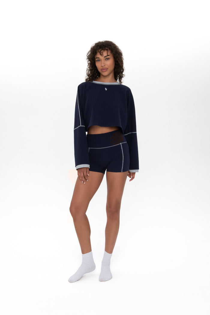 CROPPED LONG SLEEVE TEE HUDSON