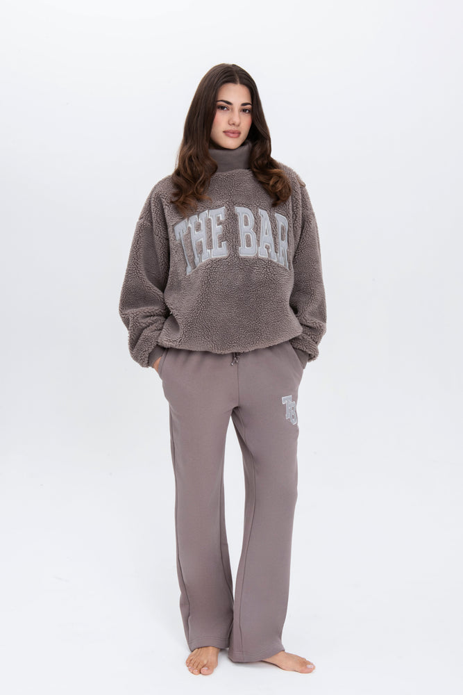 GIGI HIGHEST NECK SWEATSHIRT CINDER/GREY – The Bar