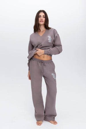ARLO WIDE LEG SWEATPANTS CINDER/GREY – The Bar