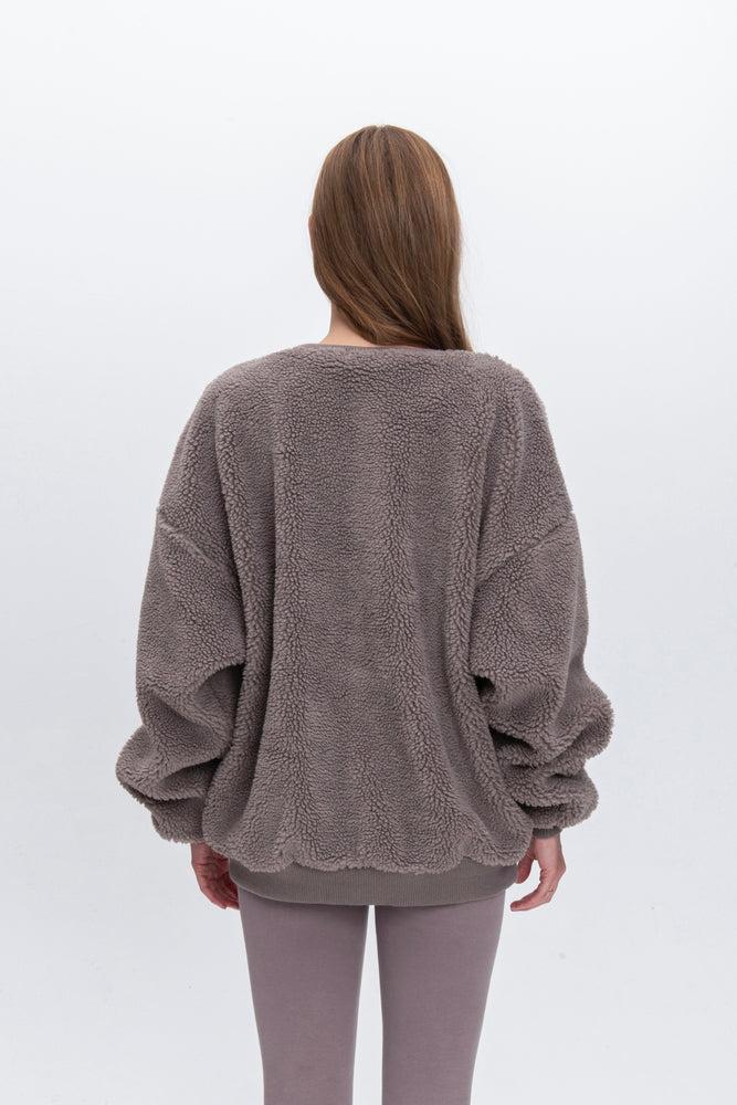 インオドール FUZZY & FLUFFY SWEATSHIRT スウェットシャツ グレー