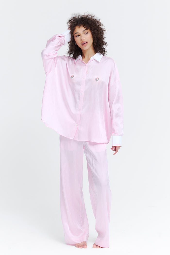 THE BOOBIE PJ TOP BLUSH