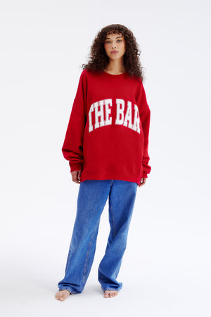 
                  
                    Load image into Gallery viewer, VARSITY SWEATSHIRT RUBY
                  
                