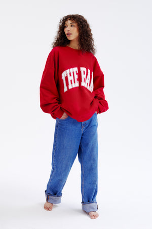 
                  
                    Load image into Gallery viewer, VARSITY SWEATSHIRT RUBY
                  
                