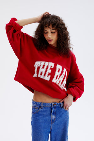 
                  
                    Load image into Gallery viewer, VARSITY SWEATSHIRT RUBY
                  
                