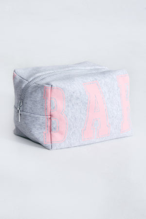 
                  
                    Load image into Gallery viewer, VARSITY POUCH LT HEATHER GREY/PINK
                  
                