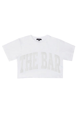 
                  
                    Load image into Gallery viewer, VARSITY COTTON TEE WHITE
                  
                