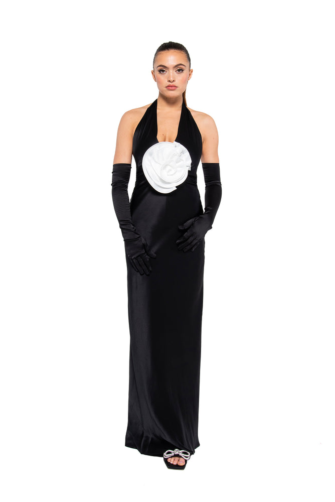 
                  
                    Load image into Gallery viewer, GRAYSON GOWN BLACK
                  
                