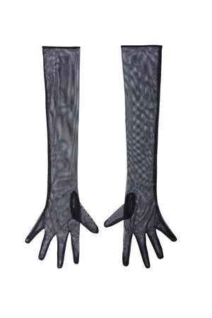 
                  
                    Load image into Gallery viewer, TULLE GLOVES BLACK
                  
                