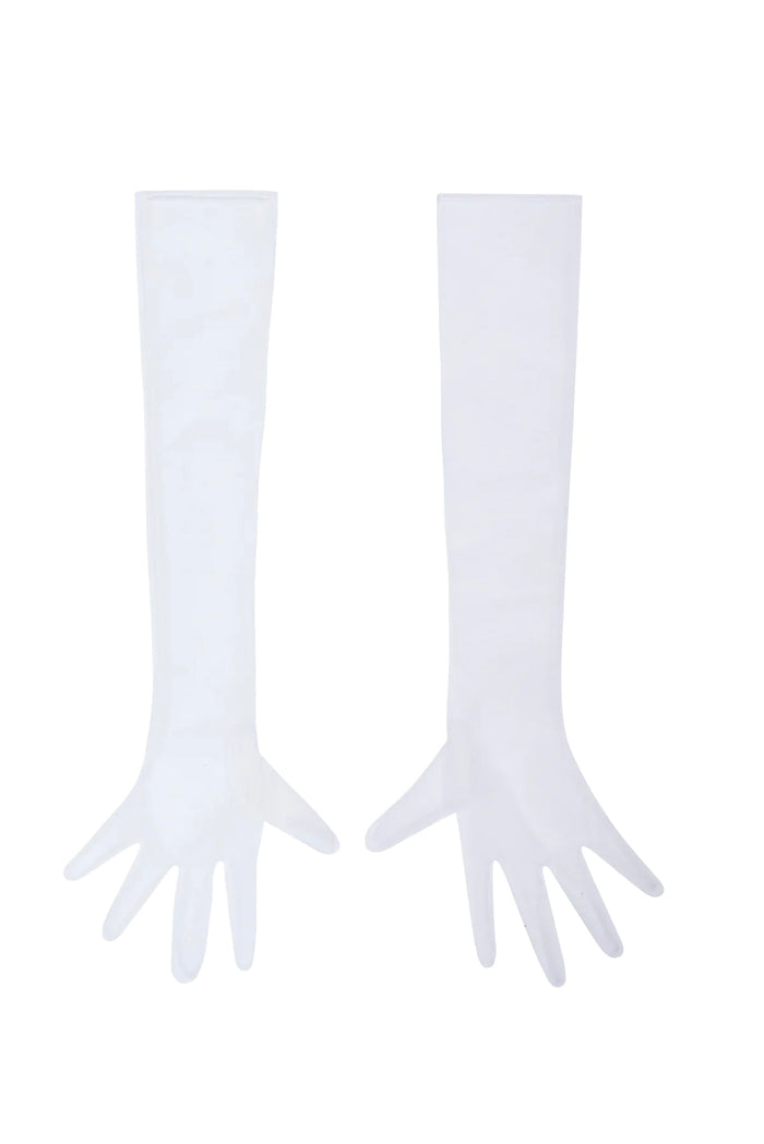 TULLE GLOVES BLANC