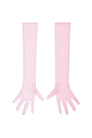 
                  
                    Load image into Gallery viewer, TULLE GLOVES ROSE
                  
                