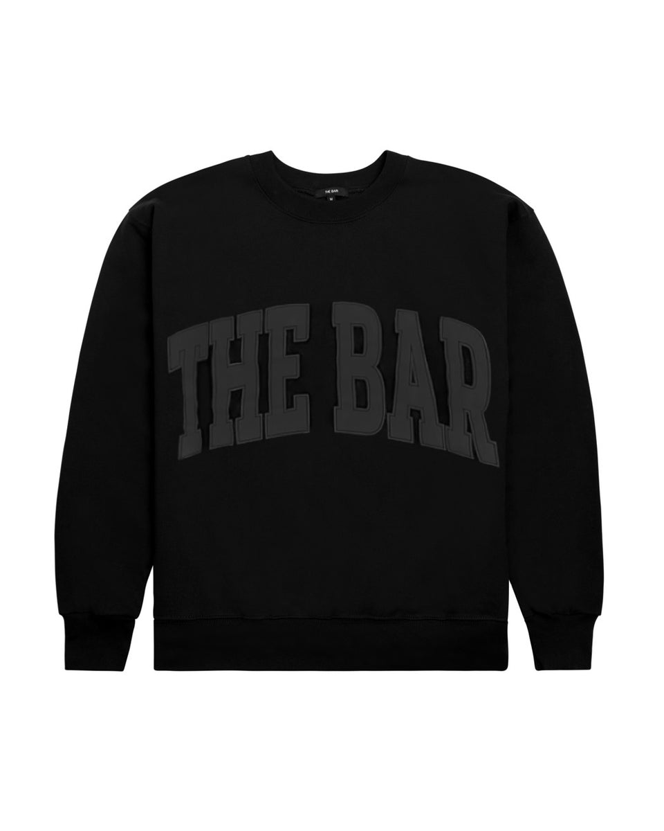 VARSITY SWEATSHIRT BLACK The Bar
