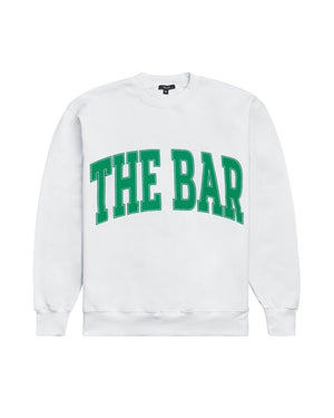 
                  
                    Load image into Gallery viewer, VARSITY SWEATSHIRT WHITE/GREEN
                  
                